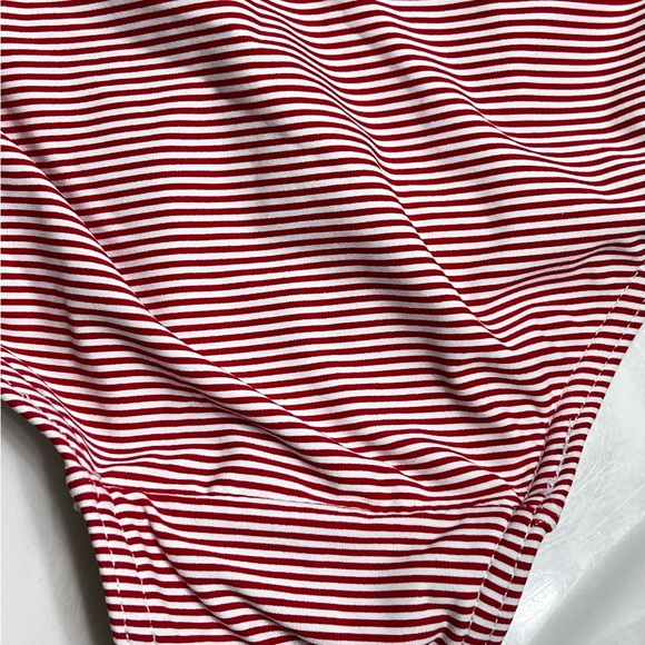 NIP TUCK RED stripe - one piece swim suit. Size 6. See 2nd photo for actual suit - Picture 9 of 12